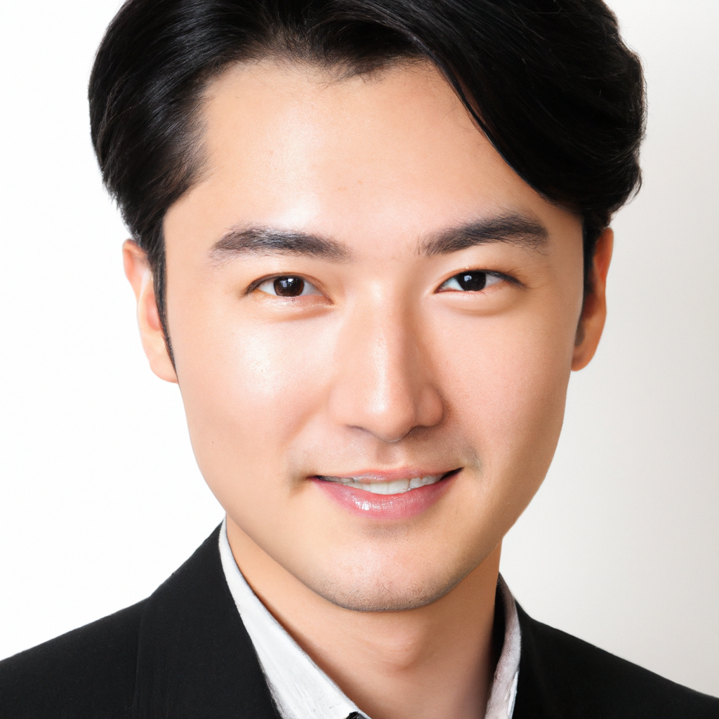 모던 기업 헤드샷, 한국 남성, 클린 화이트 백그라운드